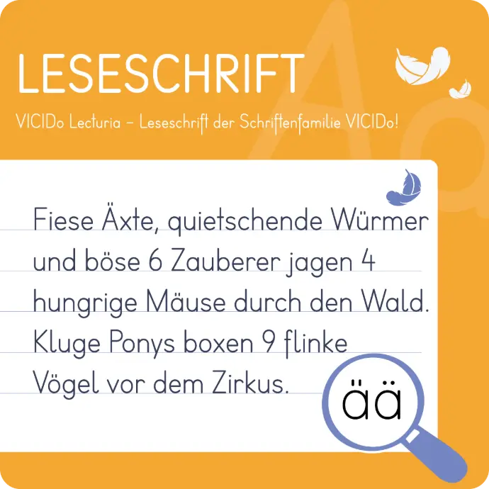 VICIDo Schulschriften Leseschrift Lecturia
