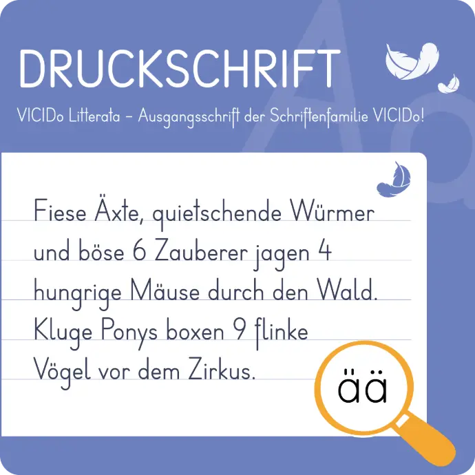 VICIDo Schulschriften Druckschrift VICIDo Schulschriften Druckschrift Litterata