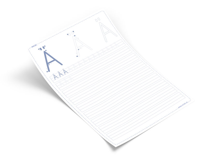 Schreiblehrgang - Arbeitsblätter zum Üben der Druckbuchstaben