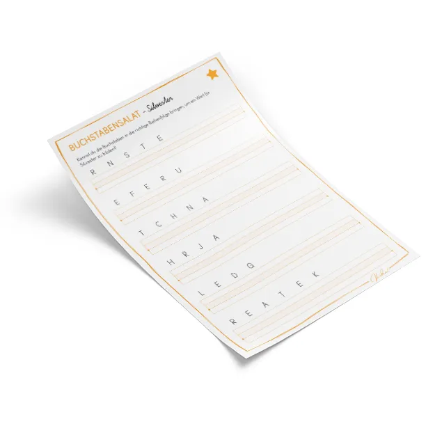 Rätsel Buchstabensalat