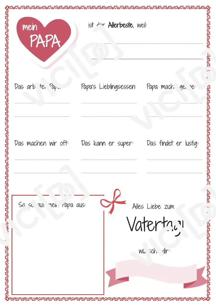 Steckbrief zum Vatertag