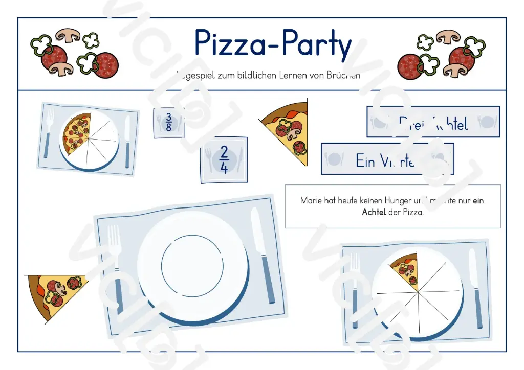 Pizzaparty Brüche