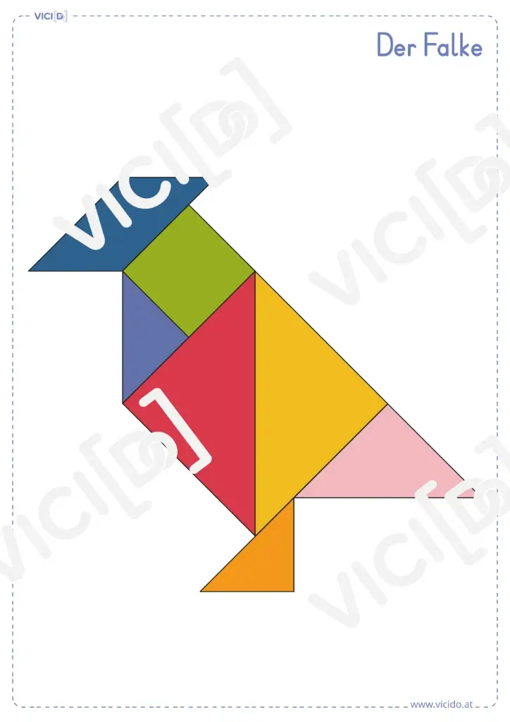 Tangram: Spielvorlage Tangram & Schattentangram