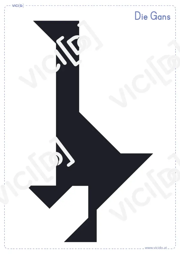 Tangram: Spielvorlage Tangram & Schattentangram