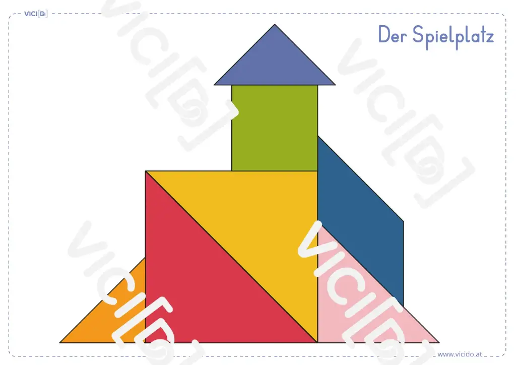 Tangram: Spielvorlage Tangram & Schattentangram