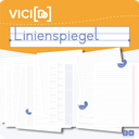 Linienspiegel - A4 Arbeitsblätter in allen Linienversionen und kariert 