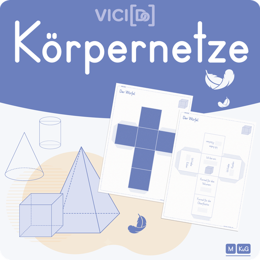 Körpernetze – zum Schneiden, Falten und Bemalen