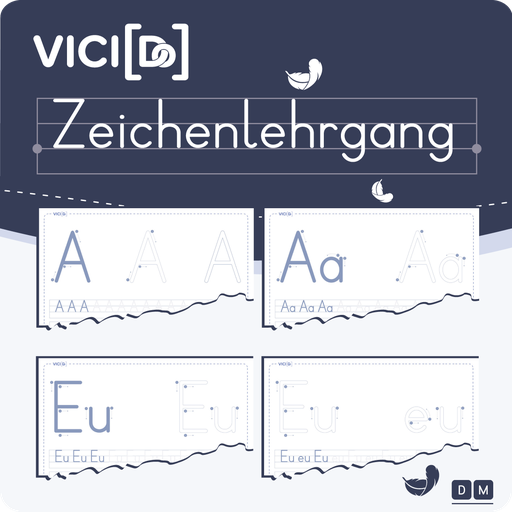 Schreiblehrgang - Arbeitsblätter zum Üben der Druckbuchstaben