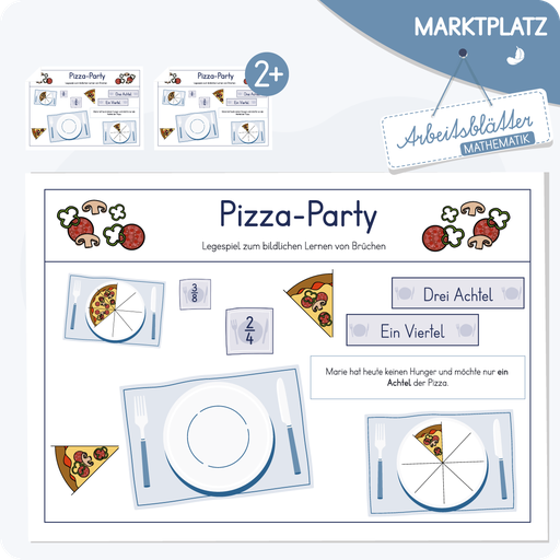 Pizzaparty Brüche